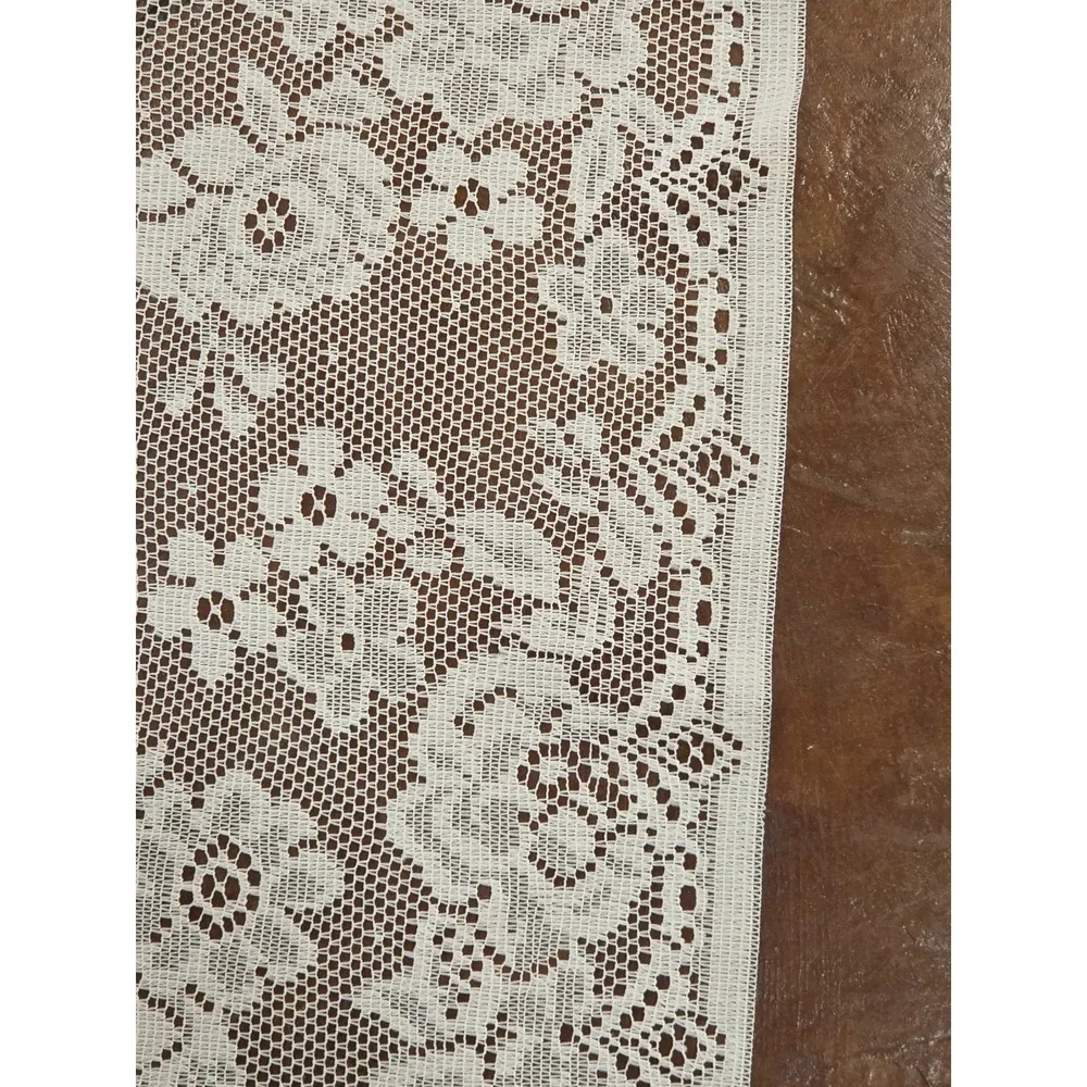 2 Vintage Lace Curtain Panels 38